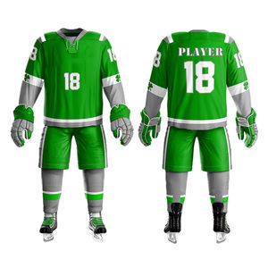 Uniforme de Hockey sobre Hielo, Precio de Fábrica, Transpirable, de Alta Calidad, Personalizado, Jersey de Hockey de Poliéster Puro - Product Image 4