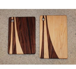 Planche à découper en acacia de qualité supérieure avec manche en acier inoxydable, compatible lave-vaisselle, pour fruits et légumes, idéale pour la maison - Product Image 2