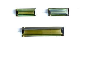 Turmalina verde natural en forma de baguette, piedra facetada suelta para la fabricación de joyas, anillos, colgantes y pendientes. - Product Image 6