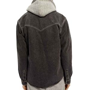 Chemise en jean mélangé de haute qualité, personnalisée, légère, formelle et décontractée, imprimée, anti-plis, à motif écossais pour homme - Product Image 4