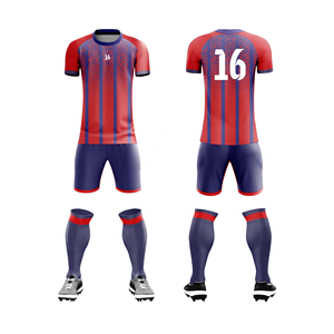 Hombres Mujeres 100% Poliéster Ropa de fútbol Camisetas de fútbol Kit deportivo Ropa transpirable Traje Impresión de sublimación personalizada - Product Image 6