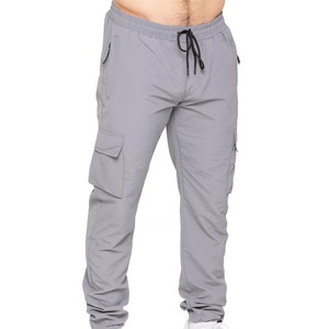 Men <b>Lightweight</b> Hooded Tracksuit Solid Gray Full Zip Casual Pants Set Side Pockets Spring Outdoor Wear For Men - Product Image 5
