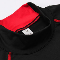 Haut de performance respirant à manches longues pour homme, avec logo personnalisé, pour entraînement sportif et athlétique