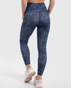 Nylon High Waist <b>Cargo</b> Pocket Workout Gym Sports Yoga Legging Spandex / Nylon Active Athletic Training Jogging Wear Leggings - Product Image 2