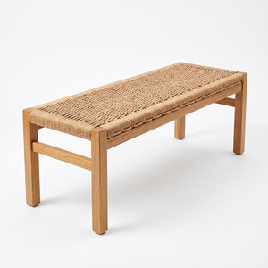 ชุดเฟอร์นิเจอร์สำหรับนั่งพักผ่อนในสวน Ciaro Benches โครงไม้สัก หุ้มหวายสีแดง Putlut คุณภาพพรีเมียม งานฝีมือประณีต ดีไซน์หรูหราสไตล์ทรอปิคอล - Product Image 1