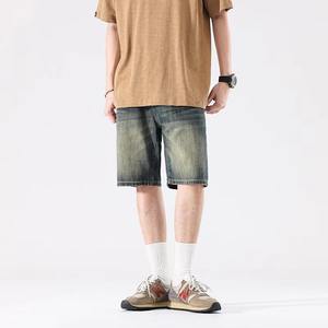 Pantalones Cortos de Mezclilla para Hombre, Personalizados, Casuales, de Cintura Media, Holgados, Desgastados, Ecológicos, de Secado Rápido, Fabricante de Jeans para Adultos, Alta Calidad, OEM - Product Image 5