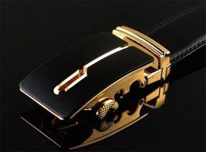 Ceintures de luxe décontractées en cuir de vache massif avec boucle automatique en acier pour homme - Product Image 2