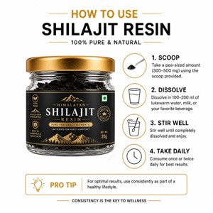 Résine de Shilajit de l'Himalaya 100% pure OEM/ODM 20g, Shilajit original riche en acide fulvique pour renforcer la force, la puissance et l'endurance. - Product Image 3