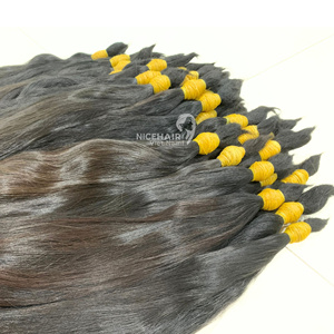 Vente en gros 100% cheveux vierges vietnamiens pour femmes de luxe naturel Remy cuticule fournisseur professionnel pour le style naturel des vagues - Product Image 5