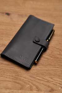 Funda de Cuero Genuino para Chequera, con 2 Bolsillos, Impermeable, Personalizable, en Oferta - Product Image 5
