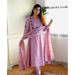 Magnifique ensemble élégant pour soirée, haut et bas avec dupatta, taille XL - Product Image 1