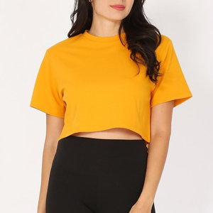 เสื้อยืดโอเวอร์ไซส์ผู้หญิง พิมพ์โลโก้ตามสั่ง ไซส์พลัส ผ้าฝ้ายเนื้อนุ่ม คุณภาพสูง แขนสั้น ทรงครอป - Product Image 6