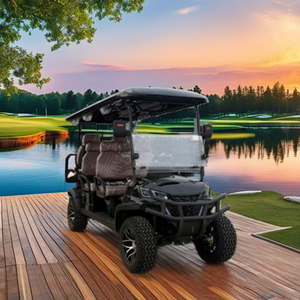 Voiturette <span class=keywords><strong>de</strong></span> golf électrique tout-terrain à 6 places avec cadre en <span class=keywords><strong>aluminium</strong></span>, adaptée aux plages, aux terrains <span class=keywords><strong>de</strong></span> golf et aux parcs - Product Image 1