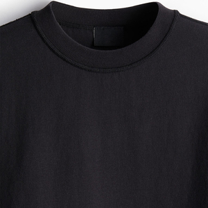 เสื้อยืดคอกลมพิมพ์ลายพรีเมียมทรงปกติสีดำสำหรับผู้ชาย สไตล์ลำลองแนวสตรีทแวร์ ผ้าถักด้านหน้า เป็นมิตรต่อสิ่งแวดล้อม ผลิตจากผ้าฝ้าย 100% - Product Image 6