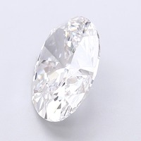 Diamant de laboratoire ovale de 3,52 carats D VVS2, polissage excellent, certifié premium, gemme synthétique écologique pour la joaillerie sur mesure