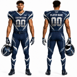 Customizable American Football Uniform Jersey Pants Set Breathable Quickdry Polyester <b>Athletic</b> Teamwear Personalized Sublimation - Product Image 4