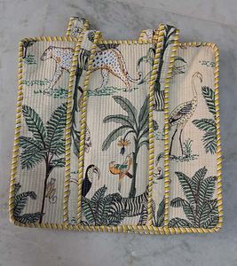 <b>Ladies</b>' Fashion <b>Shopping</b> Handbags Cotton printed Tote shoulder Women's <b>Bags</b> Daily Use Direct Wholesale GC-BG-972 - Product Image 3