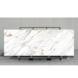 Modern Big Size Slab Tiles Artificial Marble Porcelain Wall Sintered Stone Panel Calacatta Gold - Product Image 4