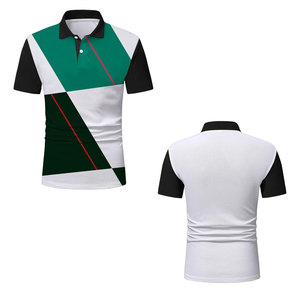 Multi Color Custom Printed Men Polo <b>Shirts</b> For Sale Top Trending <b>Half</b> <b>Button</b> Closure Men Polo <b>Shirts</b> - Product Image 3