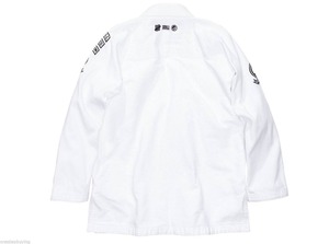 ชุดยิวยิตสู Shoyorol Batch 13 White Flag Mamba คุณภาพสูง ระดับมืออาชีพ ผ้าฝ้าย 100% หนัก 440gsm สำหรับบราซิลเลียนยิวยิตสู พร้อมปักโลโก้ด้านหน้า - Product Image 3