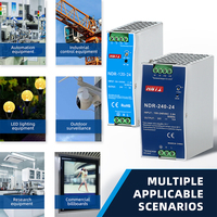 Alimentation électrique AC/DC, alimentation industrielle à découpage, sortie NDR-75W-24VDC 3.1A, boîtier métallique