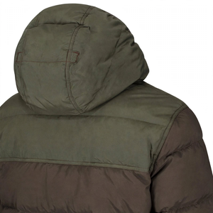 GYM Active Men's High Quality Brown Breathable Windproof <b>Waterproof</b> Wool Lined <b>Puffer</b> Zipper Front Logo Casual Winter <b>Jacket</b> - Product Image 6
