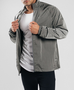 Vestes coupe-vent légères à fermeture éclair intégrale pour hommes - Product Image 4