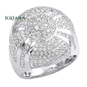 Anillo de Diamante Cultivado en Laboratorio Chapado en Oro Rosa sobre Plata 925 para Hombre, Corte Brillante Redondo, Joyería Unisex de Lujo para Uso Diario - Product Image 2