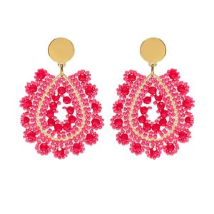 ต่างหูทำมือประดับลูกปัดคริสตัลแก้วรูปหยดน้ำจาก MD HANDICRAFTS - Product Image 2