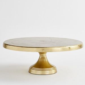 <b>Vintage</b> Style Metal <b>Cake</b> <b>Stand</b> with Antique Finish for Rustic Wedding Dessert Decoration and Serving - Product Image 4