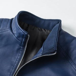 Veste en cuir respirante légère de qualité supérieure, personnalisée pour hommes, pour la saison hivernale, imperméable, à prix abordable. - Product Image 4