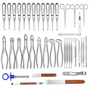 Complete 80-Piece Manual Dental Extraction <b>Kit</b> German Grade Stainless Steel Ergonomic Grip <b>Tooth</b> Removal Forceps Elevators - Product Image 1