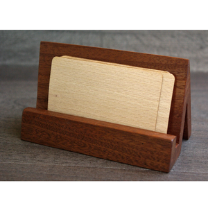 Wood Business Card Display Stand <b>Top</b> Price Promotional Memo Pad Holder 3 Pieces Natural Wood Card Holder - Product Image 4