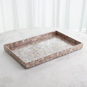 Plateau en nacre, artisanat classique, plateau décoratif en nacre pour chocolats, style durable pour la décoration de table basse - Product Image 4