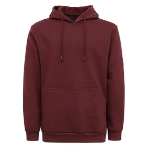 Pull-over pour homme de qualité supérieure, écologique, à séchage rapide, doublé, couleur unie, 100% coton polaire, coupe classique - Product Image 4