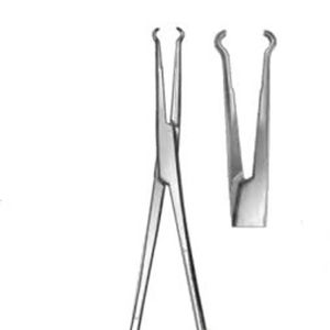 Pinzas de vasectomía con anillo de 14 cm, pinzas quirúrgicas con mecanismo de bloqueo de trinquete, mango de acero inoxidable, agarre manual reutilizable, aplicación ORL, clase quirúrgica - Product Image 4