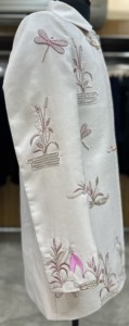 Costume Jodhpuri pour homme avec fermeture éclair sur le devant, tenue ethnique pour mariage, design naturel, multicolores, broderie au fil de resham pastel. - Product Image 1