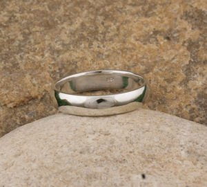 Anillo Apilable de Plata de Ley 925 para Mujer y Hombre, Simple, Minimalista, Liso, Pulido, para Fiesta, Joyería al por Mayor - Product Image 1