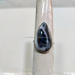 Bague faite à la main en argent sterling 925, bague de toutes tailles, bague en pierres précieuses poire naturelle, bagues pour femmes, cadeaux de Noël - Product Image 4