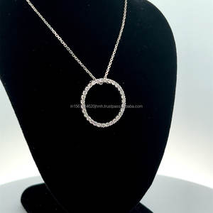 Pendentif coeur en diamant cultivé en laboratoire en or 14 carats pour femmes à la mode 18K IGI/GIA certifié fiançailles mariage mode pendentifs breloques - Product Image 1