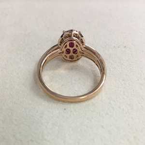 Anillos de Diamantes Reales de 0.31 Ct, Corte Redondo, Diamantes Naturales Blancos y Marrones, Anillo de Compromiso y Boda para Mujer, Plata de Ley 925 - Product Image 2
