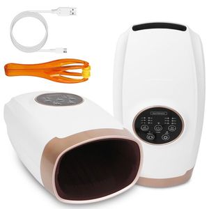 Masseur électrique pour les mains sans fil rechargeable avec 6 niveaux de compression thérapeutique et massage chauffant par vibration - Product Image 3