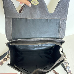 Western Style Handbag Women Hand Tooled Leather Crossbody <b>Satchel</b> <b>Bag</b> Checkerboard Design Shoulder Tote <b>Bags</b> with Braided Handle - Product Image 6