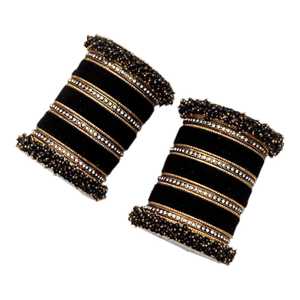Wholesale Indian Style Trendy Geometric Pearl Churiyan <b>Bangle</b> Set Wedding Handmade <b>Copper</b> Alloy Bridal Fashion <b>Bangles</b> Set's - Product Image 1