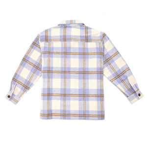 เสื้อเชิ้ตผ้าแฟลนเนลลำลองผู้ชายแบบ OEM และ ODM แขนยาวลายตารางติดกระดุมด้านหน้า สำหรับสตรีทแวร์ กิจกรรมกลางแจ้ง และแฟชั่นประจำวัน - Product Image 2