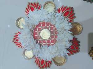 Portavelas Decorativo Clásico y Elegante de Estilo Nórdico, Hecho a Mano con Tela y Metal, Ecológico y Duradero, Ideal para el Día de San Valentín - Product Image 6