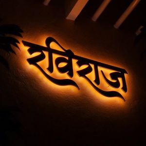 Letrero de Acero Inoxidable con Retroiluminación 3D |   Letras de Canal Iluminadas LED Personalizadas para Eventos/Fiestas, Logotipo Pintado en Acrílico de Lujo, Alimentado por Enchufe - Product Image 4