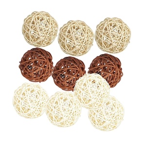 99 Ornaments de Noël en rotin rustique faits à la main, en osier naturel durable et écologique, vente en gros - Product Image 3