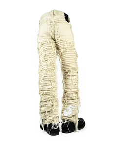 Jeans de Mezclilla para Hombre 2026 de Alta Calidad, Personalizados, de Algodón, Estilo Americano, Rotos, Desgastados, de Tiro Medio, Hiphop, Corte Acampanado, Lavado a la Piedra - Product Image 4