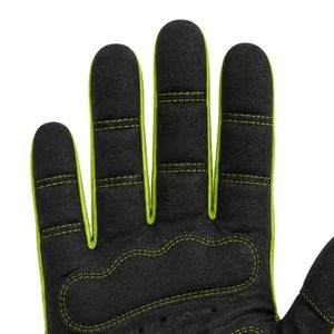 Gants de cyclisme pour hommes, vert et noir, respirants, rembourrés, pour le VTT et le cyclisme sur route, équipement de sécurité et de performance - Product Image 5